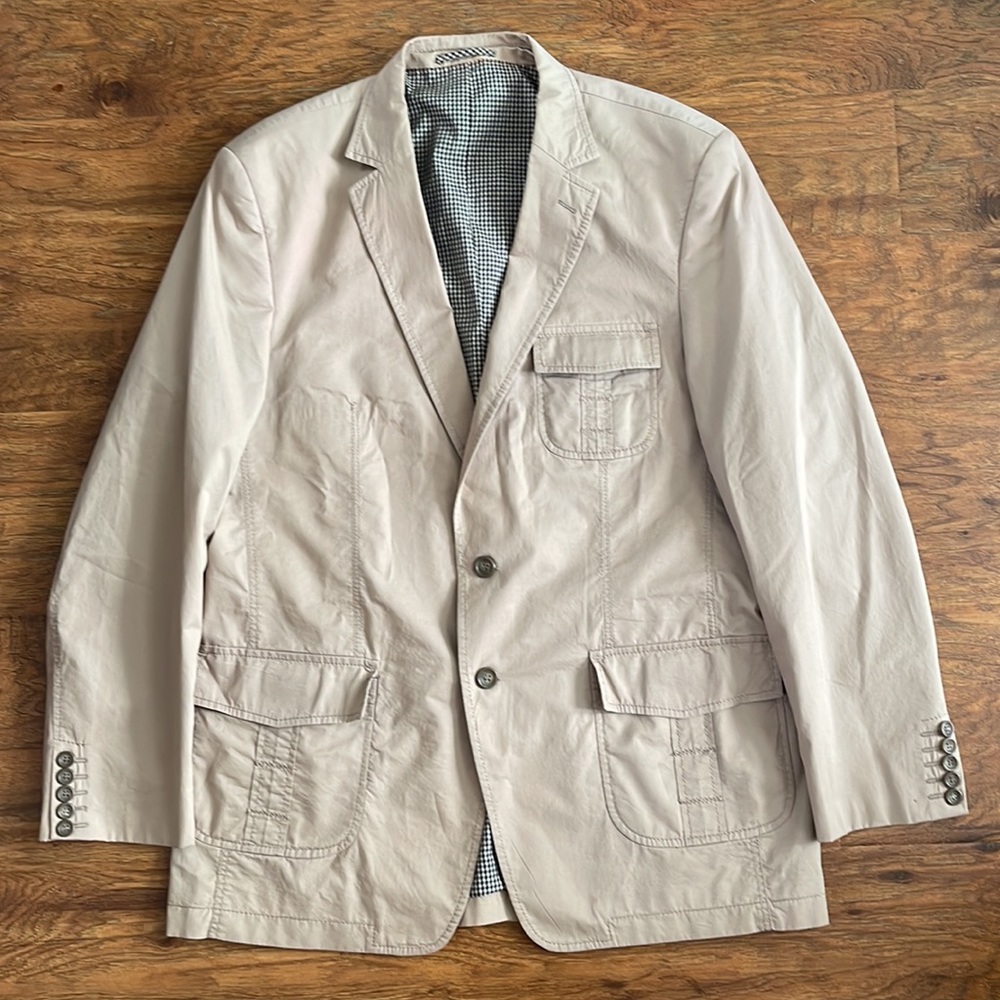 Kenzo khaki cotton blazer